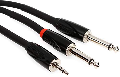 Roland Black-Serie Verbindungs-Insert-/Splitkabel – 3,5-mm-TRS- auf 2x 6,3-mm-Klinke, Länge: 4,5m – RCC-15-3528V2 Roland Black-Serie Verbindungs-Insert-/Splitkabel – 3,5-mm-TRS- auf 2x 6,3-mm-Klinke, Länge: 4,5m – RCC-15-3528V2 von Roland