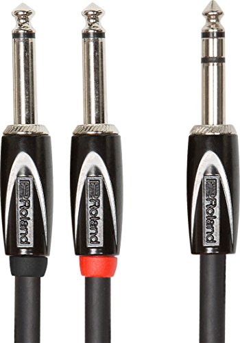 Roland Black-Serie Verbindungs-Insert-/Splitkabel – 6, 3-mm-TRS- auf 2x 6, 3-mm-Klinke, Länge: 3m – RCC-10-TR28V2 Roland Black-Serie Verbindungs-Insert-/Splitkabel – 6, 3-mm-TRS- auf 2x 6, 3-mm-Klinke, Länge: 3m – RCC-10-TR28V2 von Roland