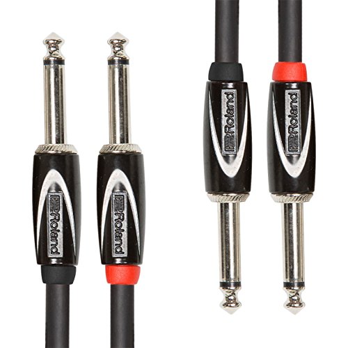 Roland Black-Serie Verbindungskabel – 6,3-mm-Klinkenstecker, Länge: 1 m – RCC-3-2814 von Roland