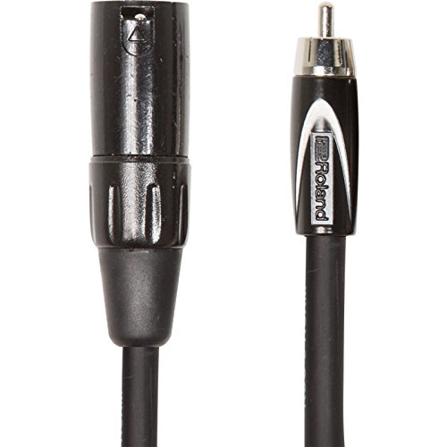Roland Black-Serie Verbindungskabel – XLR (männlich) auf Cinch, Länge: 1,5m – RCC-5-RCXM von Roland