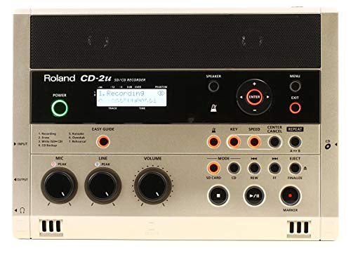 Roland CD-2u Audio-Recorder Schwarz/Silber von Roland