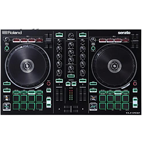 Roland DJ-202 DJ Controller, 2-Kanal-Controller für Serato Intro mit vier Decks, Die Geschichte der Roland Drum Machines, verpackt in einem DJ Controller Roland DJ-202 DJ Controller, 2-Kanal-Controller für Serato Intro mit vier Decks, Die Geschichte der Roland Drum Machines, verpackt in einem DJ Controller von Roland