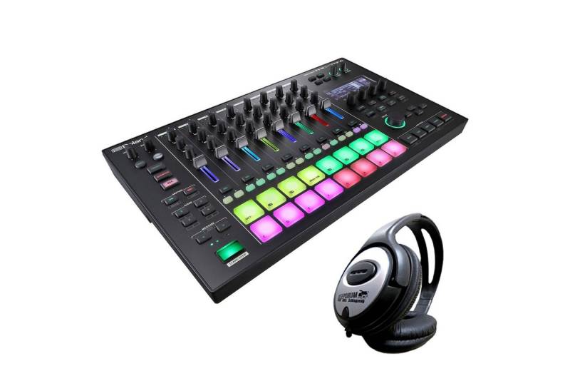 Roland Audio DJ Controller Roland MC-707 Groovebox DJ Mischpult mit Kopfhörer von Roland Audio