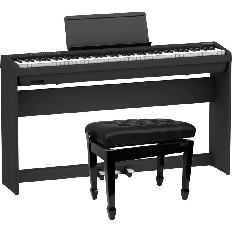 Roland FP-30X BK Digital Piano + Frame + Pedal Unit + Piano Bench von Roland