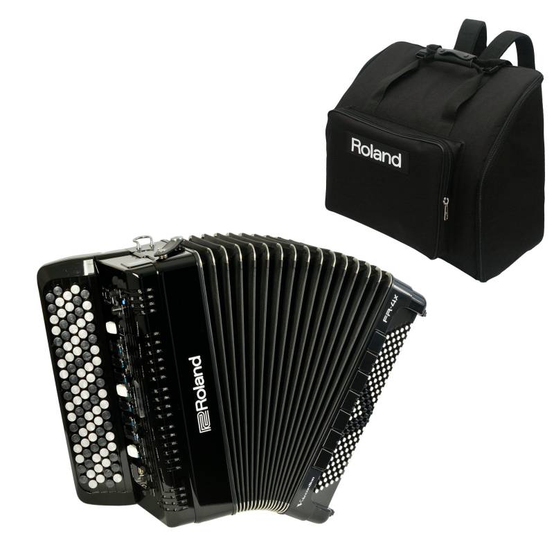 Roland FR-4XB BK Button V-Accordion with Bag (Black) von Roland