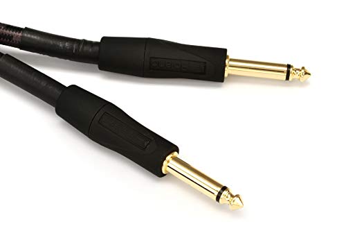 Roland Gold-Serie Patch/Pedal-Kabel – gerade 6,3-mm-Klinkenstecker, Länge: 6 m – RIC-G20, schwarz von Roland