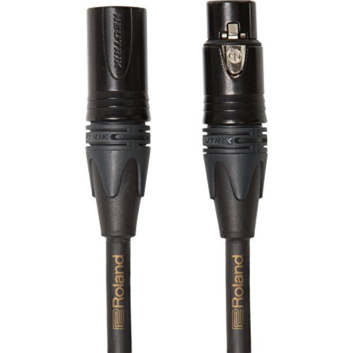 Roland Gold-Serie symmetrisches Mikrofonkabel – Neutrik XLR-Stecker, Länge: 1m – RMC-G3 Roland Gold-Serie symmetrisches Mikrofonkabel – Neutrik XLR-Stecker, Länge: 1m – RMC-G3 von Roland