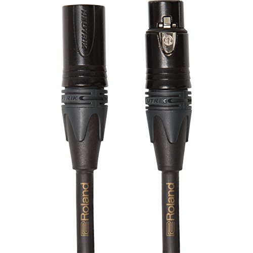 Roland Gold-Serie symmetrisches Mikrofonkabel – Neutrik XLR-Stecker, Länge: 3m – RMC-G10 von Roland