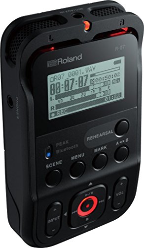 Roland R-07 Hochauflösender tragbarer Audiorecorder, schwarz Roland R-07 Hochauflösender tragbarer Audiorecorder, schwarz von Roland