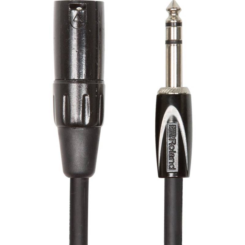 Roland RCC-15-TRXM Black Series Male XLR to Male TRS Jack Cable, 4.5m von Roland