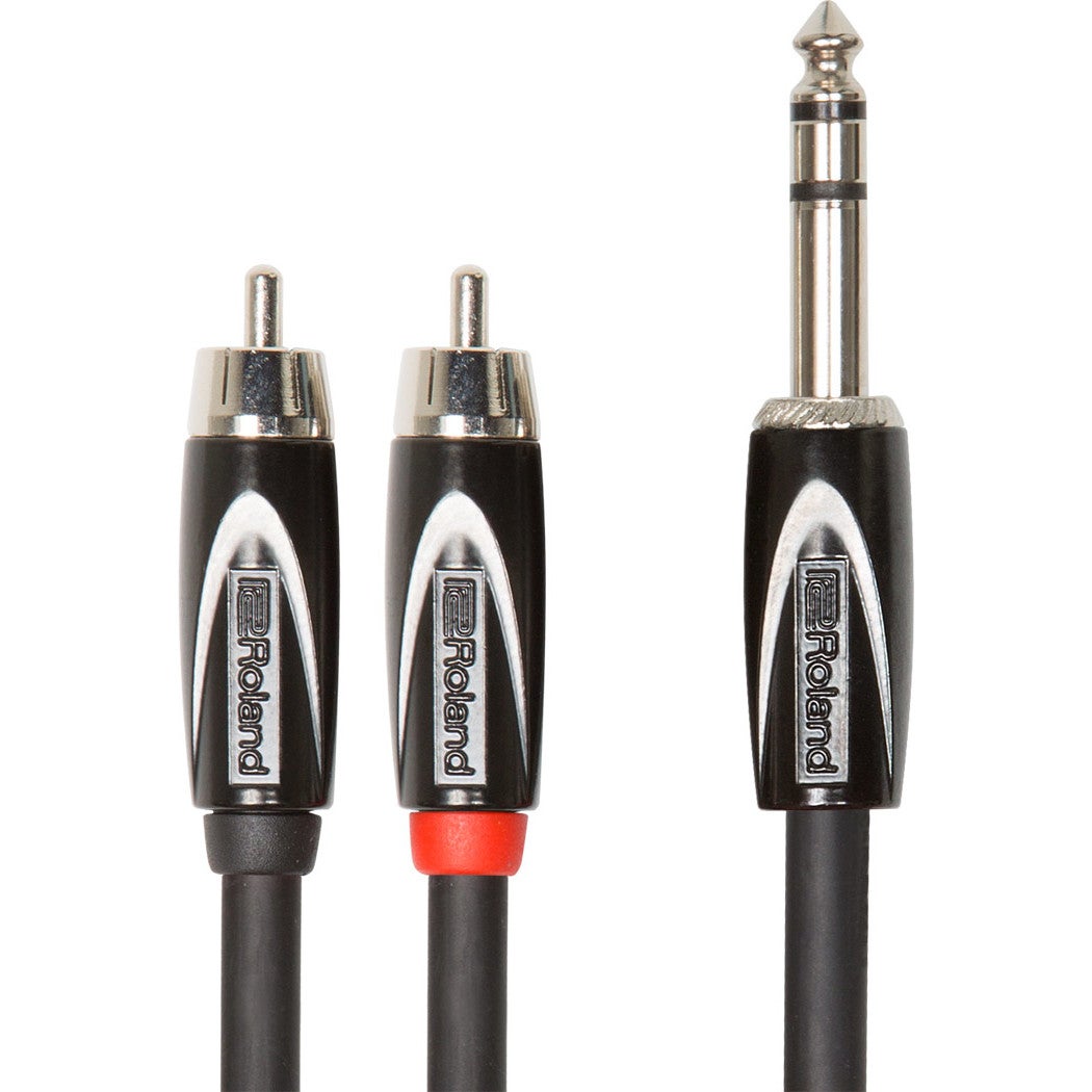 Roland RCC-5-TR2RV2 1x TRS Jack to RCA Cable, 1.5m Roland RCC-5-TR2RV2 1x TRS Jack to RCA Cable, 1.5m von Roland