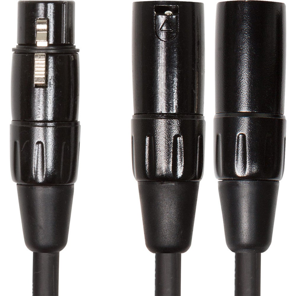 Roland RCC-YC-XF2XM Black Series XLR-F to 2x XLR-M Cable, 15cm von Roland