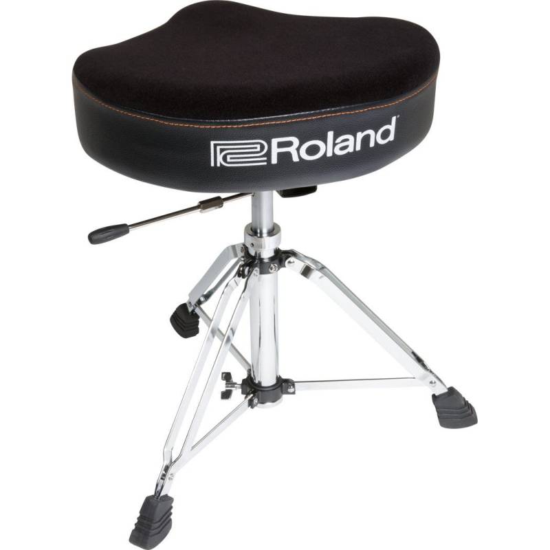Roland RDT-SH höhenverstellbarer Drumhocker mit Velours-Sitzfläche in Sattelform von Roland