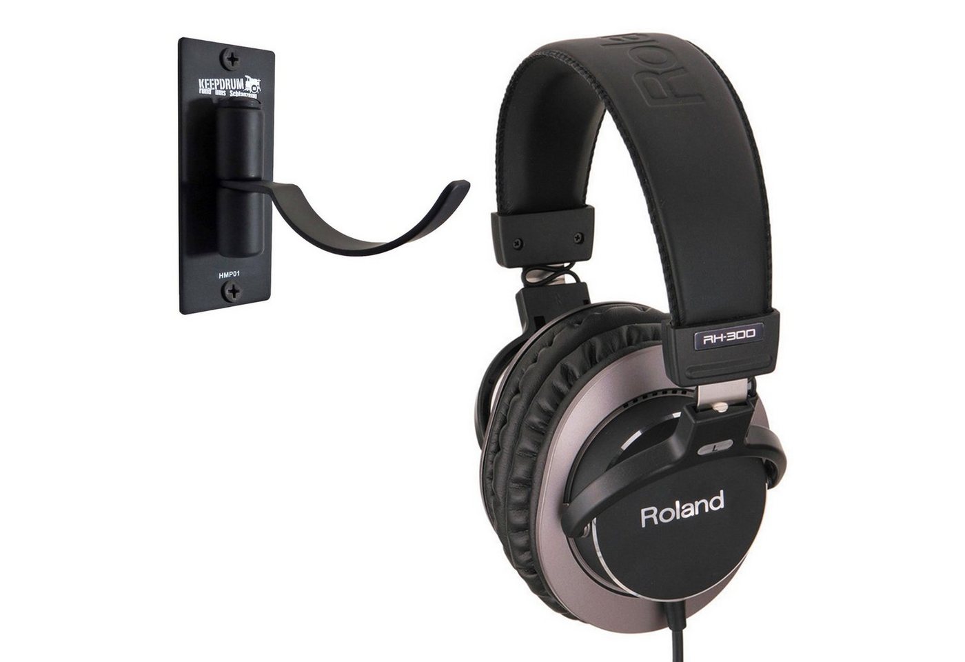 Roland RH-300 HiFi-Kopfhörer (Studio-Kopfhörer, mit Wandhalter, 32 Ohm) von Roland