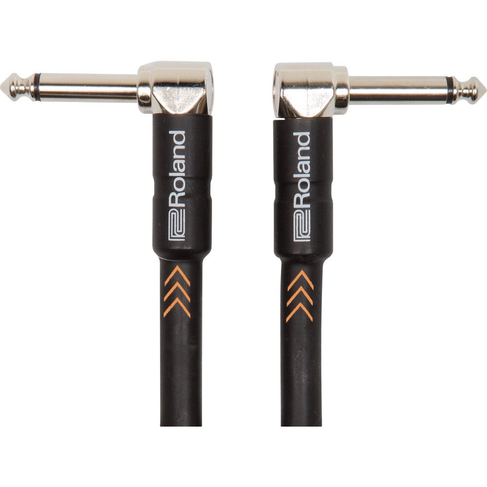 Roland RIC-B1AA Black Series Patch Cable with Right-Angled Plugs, 30cm Roland RIC-B1AA Black Series Patch Cable with Right-Angled Plugs, 30cm von Roland