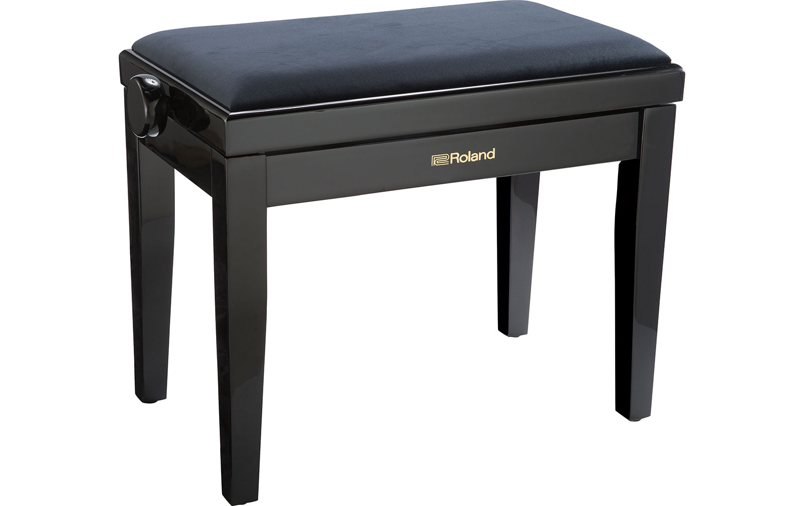 Roland RPB-220PE Klavierbank, Polished Ebony, Velourbezug von Roland
