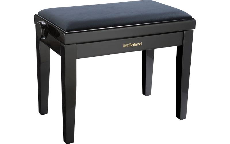 Roland RPB-220PE Klavierbank, Polished Ebony, Velourbezug von Roland