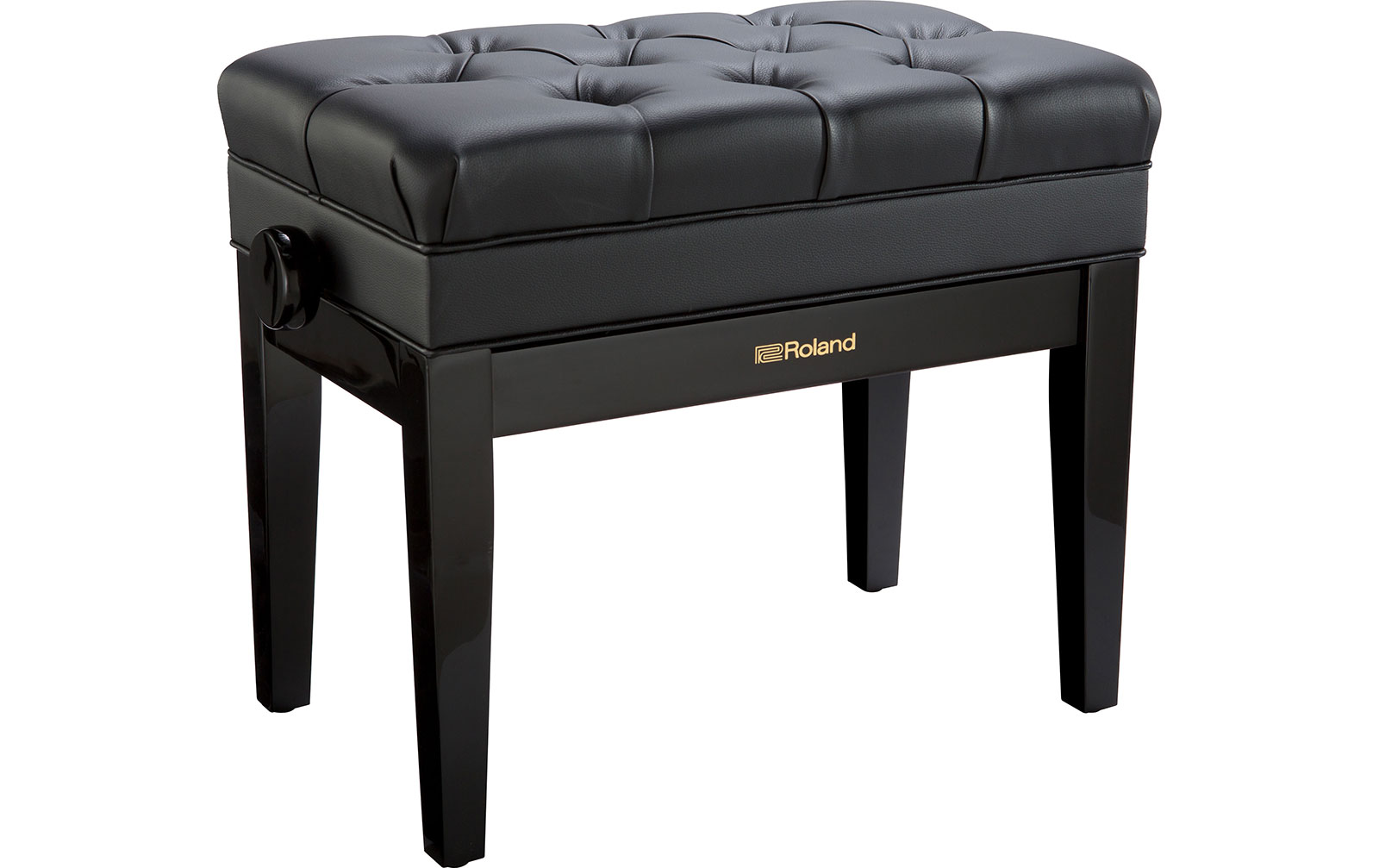 Roland RPB-500PE Klavierbank mit Staufach, Polished Ebony von Roland