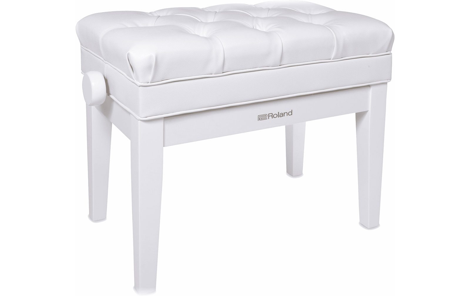 Roland RPB-500PW Klavierbank mit Staufach, Polished White von Roland