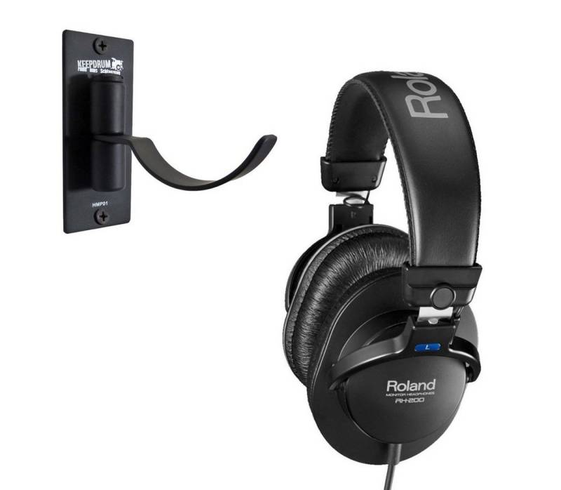 Roland Audio Roland RH-200 Kopfhörer Schwarz mit Wandhalter Kopfhörer von Roland Audio