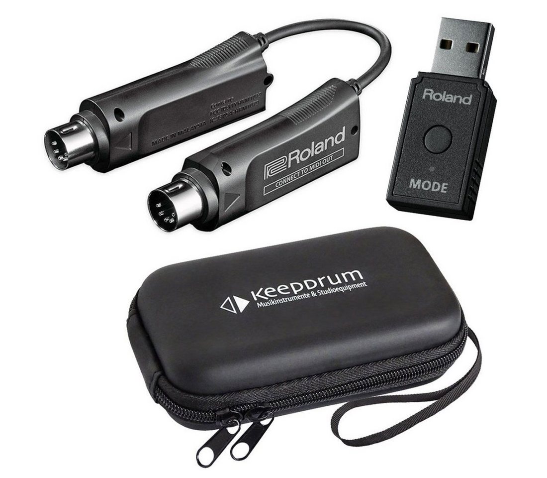Roland Audio Roland Wireless MIDI-Set WM-1D mit WM-1 mit Tasche Audio-Adapter Midi zu Midi Roland Audio Roland Wireless MIDI-Set WM-1D mit WM-1 mit Tasche Audio-Adapter Midi zu Midi von Roland Audio