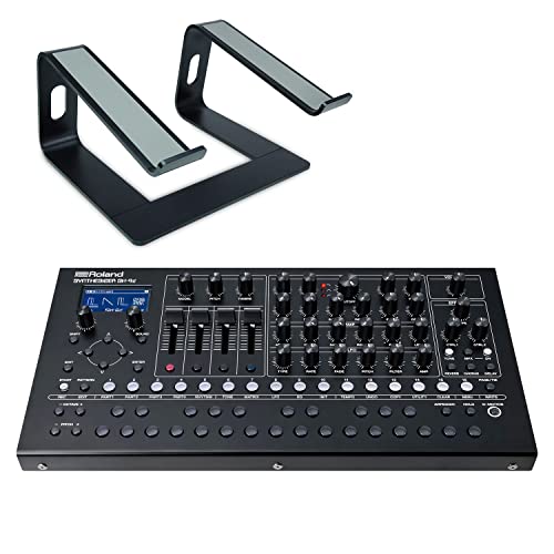 Roland SH-4d Desktop Synthesizer mit Sequenzer und Effekten + keepdrum Laptop-Ständer von Roland