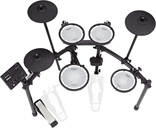 Roland TD-07DMK elektronisches V-Drums Kit – Legendäres zweilagiges Mesh-Head-Kit mit herausragender Ausdruckskraft und Spielbarkeit – Bluetooth Audio & MIDI von Roland