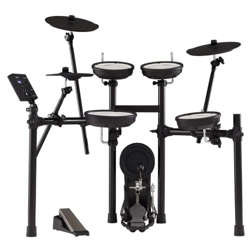 Roland TD-07KV elektronisches V-Drums Kit – Legendäres zweilagiges Mesh-Head-Kit mit herausragender Ausdruckskraft und Spielbarkeit – Bluetooth Audio & MIDI von Roland