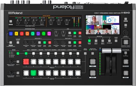 Roland V-80HD - 8-Kanal Direct Streaming Video Switcher 1.080/60p- 4.3 LCD-Farbdisplay- (426331A38) von Roland