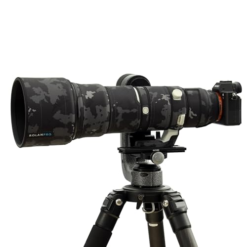 ROLANPRO Objektiv-Camouflage-Mantel für Sony FE 400-800 mm F6.3-8 G OSS SEL400800G Regenschutz Objektivschutzhülse Schutzhülle #18 Schwarz Camouflage Wasserdicht von Rolanpro