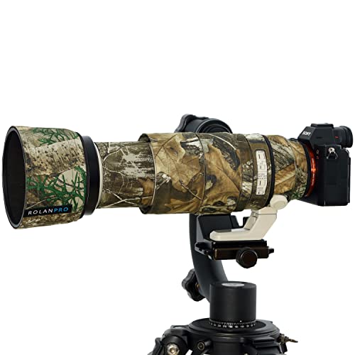 ROLANPRO Wasserdichte Nylon-Objektiv-Kleidung, Camouflage-Regenabdeckung für Sony FE 100–400 mm f4.5–5.6 GM OSS Kameraobjektivschutzhülle, #27 Dschungel-wasserdicht von Rolanpro