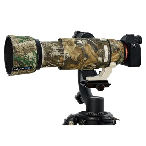 ROLANPRO Camouflage-Objektivschutz für Sony FE 100–400 mm f4.5–5.6 GM OSS Coat Objektiv-Schutzhülle, #27, wasserdicht von Rolanpro