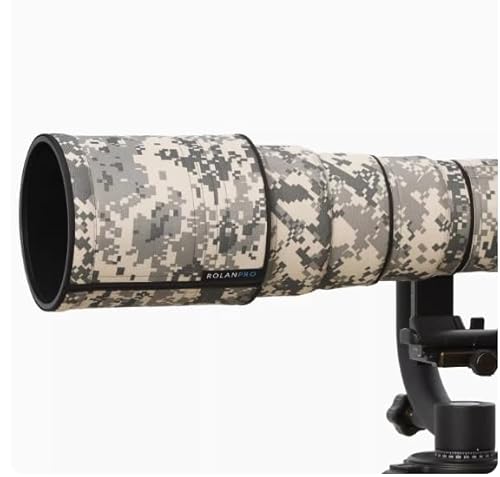 ROLANPRO Wasserdichte Objektiv-Camouflage-Beschichtung für Nikon AF-S 300 mm f/2.8 G ED VR Anti-Shake I & II Regenschutz Objektivschutzhülle-#UCP Grau Wasserdicht von Rolanpro