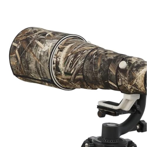 ROLANPRO wasserdichte Objektivabdeckung für Nikon Z 400 mm F2.8 TC VR S Regenschutz Objektivschutzhülle Waffenhülle Kleidung #9 Gras wasserdicht von Rolanpro