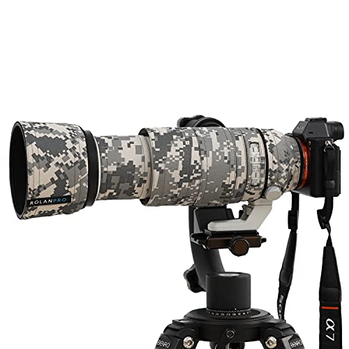Rolanpro Wasserdichte Nylon-Objektiv-Kleidung, Camouflage-Regenabdeckung für Sony FE 100–400 mm f4.5–5.6 GM OSS Kameraobjektivschutzhülle, #UCP wasserdicht von Rolanpro