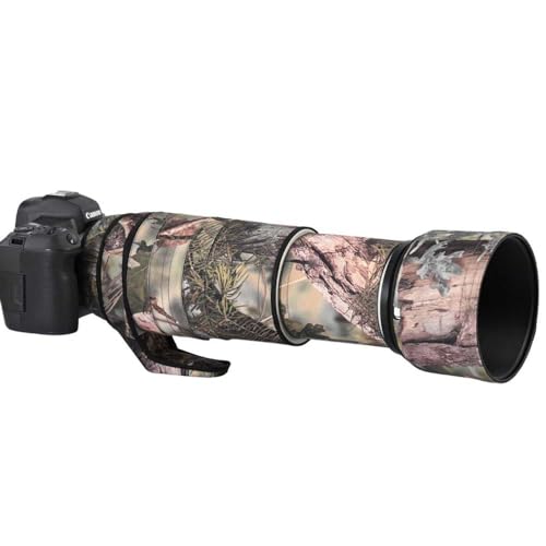 Rolanpro Wasserdichter Objektivmantel für Canon RF 100–500 mm F/4,5–7,1 L ist USM Camouflage-Regenschutz (#34 Green Jungle Camo wasserdicht…) von Rolanpro