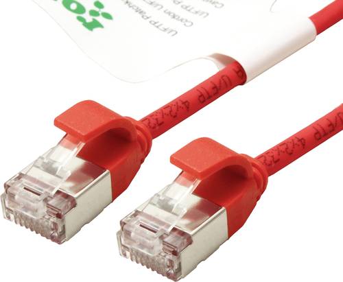 Roline green 21443310 RJ45 Netzwerkkabel, Patchkabel CAT 6a U/FTP 0.15m Rot von Roline green