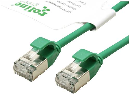 Roline green 21443332 RJ45 Netzwerkkabel, Patchkabel CAT 6a U/FTP 0.50m Grün von Roline green