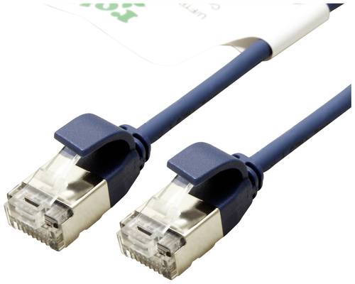 Roline green 21443344 RJ45 Netzwerkkabel, Patchkabel CAT 6a U/FTP 1.50m Blau von Roline green