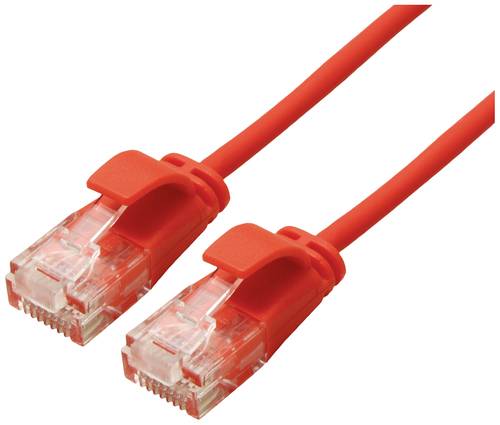 Roline green 21443911 RJ45 Netzwerkkabel, Patchkabel CAT 6a U/UTP 0.30m Rot von Roline green