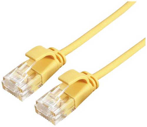 Roline green 21443921 RJ45 Netzwerkkabel, Patchkabel CAT 6a U/UTP 0.30m Gelb von Roline green