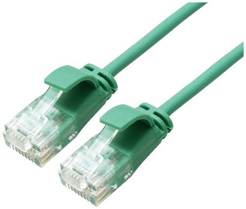 Roline green 21443932 RJ45 Netzwerkkabel, Patchkabel CAT 6a U/UTP 0.50m Grün von Roline green