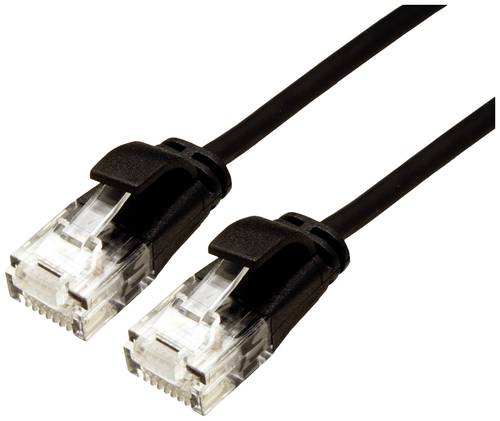 Roline green 21443950 RJ45 Netzwerkkabel, Patchkabel CAT 6a U/UTP 0.15m Schwarz von Roline green