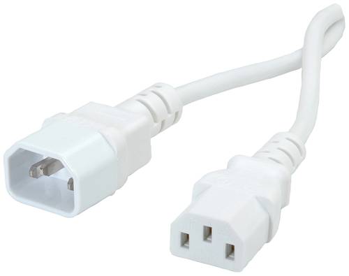 Roline green Strom Verlängerungskabel [1x Kaltgeräte-Stecker C14 - 1x Kaltgeräte-Buchse C13] 0.8m von Roline green