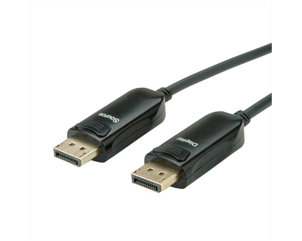 ROLINE DisplayPort v1.4 Kabel (AOC), ST/ST Audio- & Video-Adapter DisplayPort Männlich (Stecker) zu DisplayPort Männlich (Stecker), 5000.0 cm von Roline