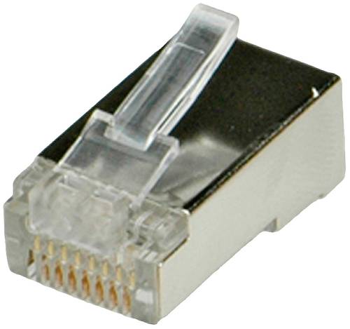 Roline 12.01.1089 Modular-Plug geschirmt, Kat.5e (Class D), 10 Stck 12.01.1089 Stecker, gerade Silbe von Roline