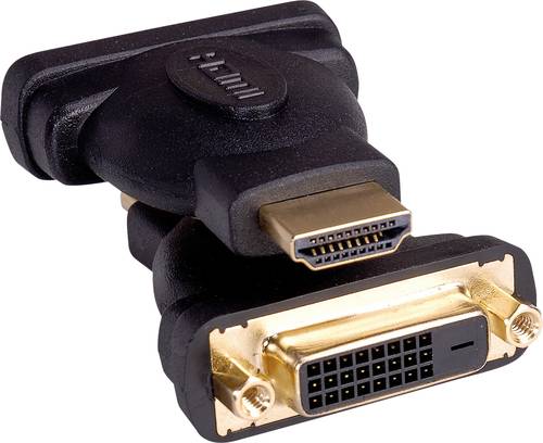 Roline 12.03.3115 Adapter [1x HDMI-Stecker - 1x DVI-Buchse 24+1pol.] Schwarz von Roline