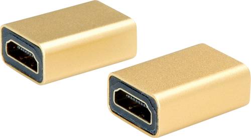 Roline 12.03.3153 Adapter [1x HDMI-Buchse - 1x HDMI-Buchse] Gold von Roline