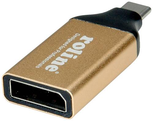 Roline 12.03.3232 USB-C® / DisplayPort Adapter Schwarz, Gold von Roline