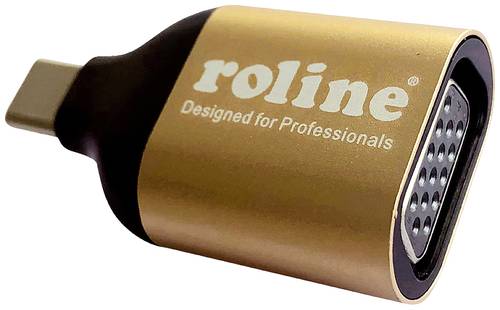 Roline 12.03.3233 USB-C® / VGA Adapter Schwarz, Gold von Roline